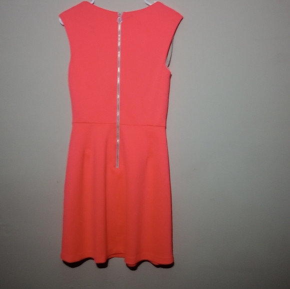 ANTONIO MELANI Vibrant Coral Mini Dress - Picture 3 of 4